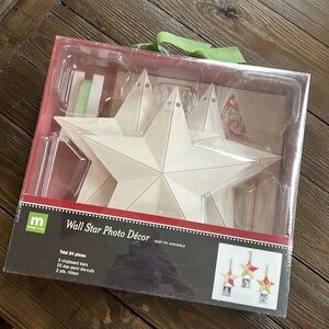 Christmas new in box Making Memories, wall star, photo decor, ornament kit